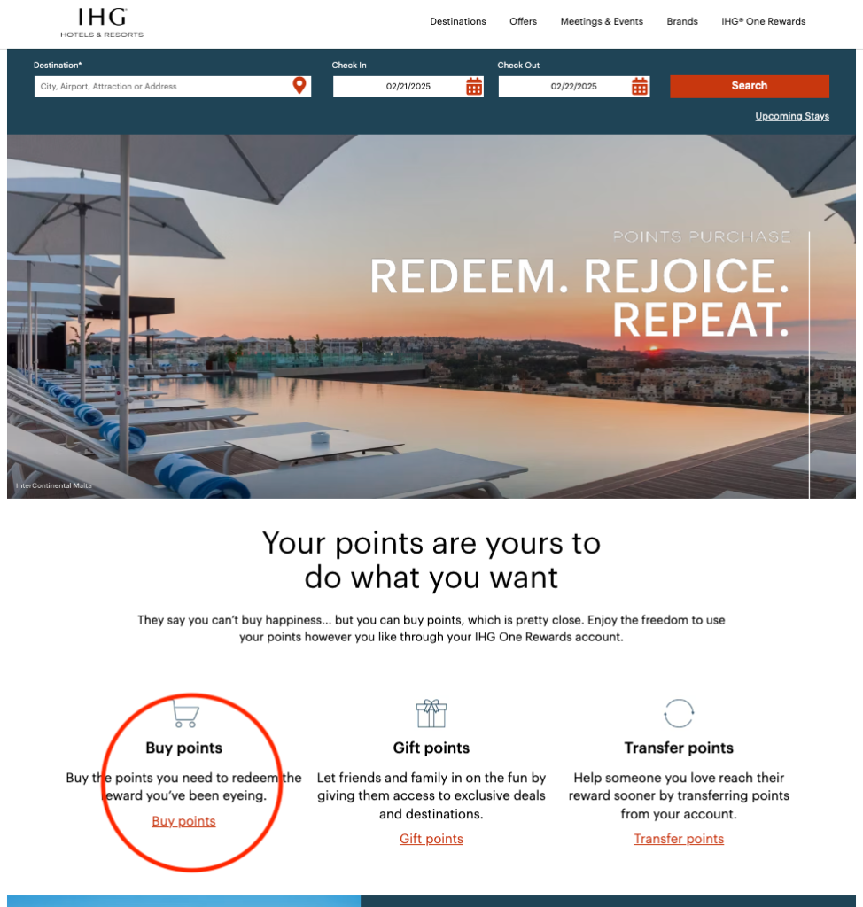 购买IHG One Rewards积分可获100%奖励【限时活动】插图3 购买IHG One Rewards积分可获100%奖励【限时活动】插图3