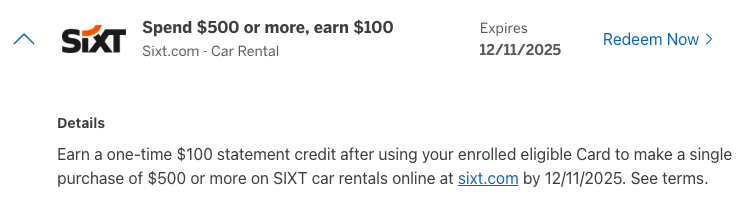 Wyndham Amex Offer,满$100返$20;Amex Sixt 租车优惠,满$500返$100插图1 Wyndham Amex Offer,满$100返$20;Amex Sixt 租车优惠,满$500返$100插图1